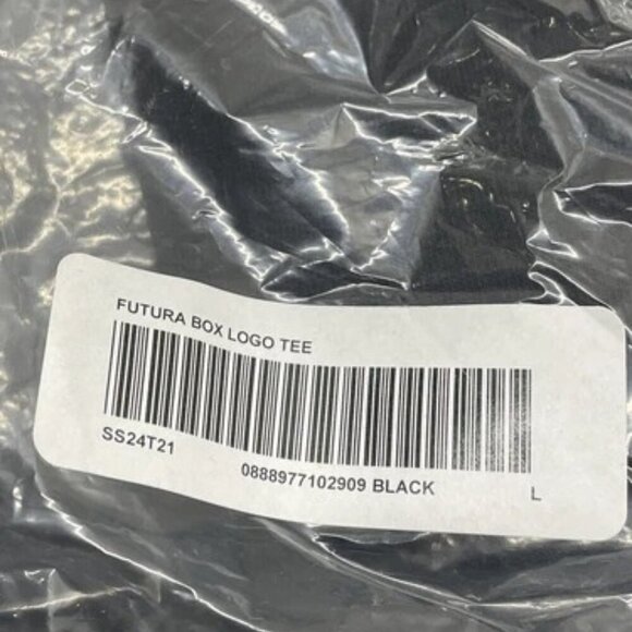 NEW SUPREME Men's Tee Futura Box Logo T-Shirt Size L Black - Picture 4 of 8